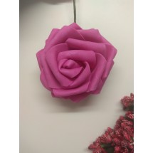 Цветы из фоамирана на проволоке 7 см цв. малиновый, цена за 1 шт